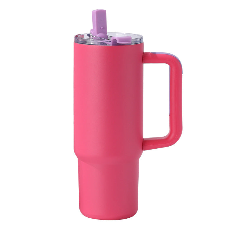 Wholesale Double-Layer 304 Stainless Steel Vacuum Insulated Car Cup Simple Modern Style Thermal Mug Cold Resistant Ice Dominating Cup